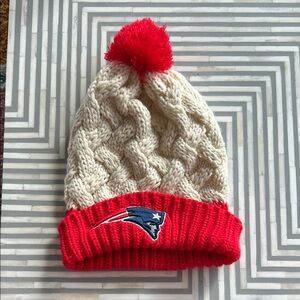 NFL Team Apparel Patriots Cable Knit Hat